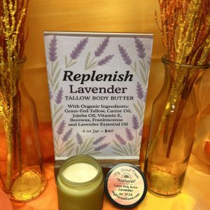 "Replenish" Tallow Body Butter - Lavender
