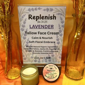 "Replenish" Tallow Face Cream - Lavender