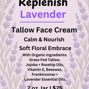 replenishlavendertallowfacecream