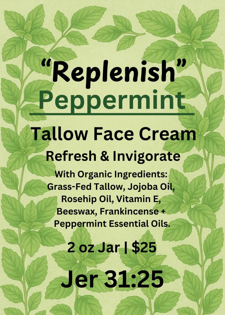 replenishpepperminttallowfacecream